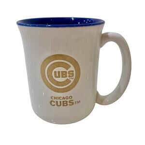 Chicago Cubs Coffee Mug White Ceramic The Memory Company Blue Interior Large